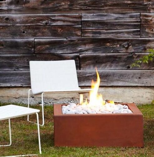 COR-TEN STEEL BENTO FIRE PIT