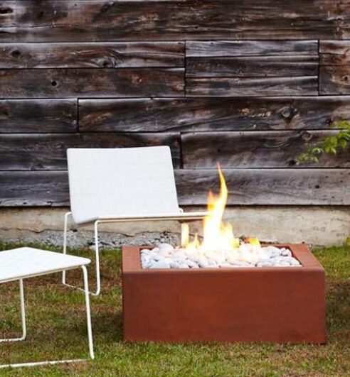 COR-TEN STEEL BENTO FIRE PIT