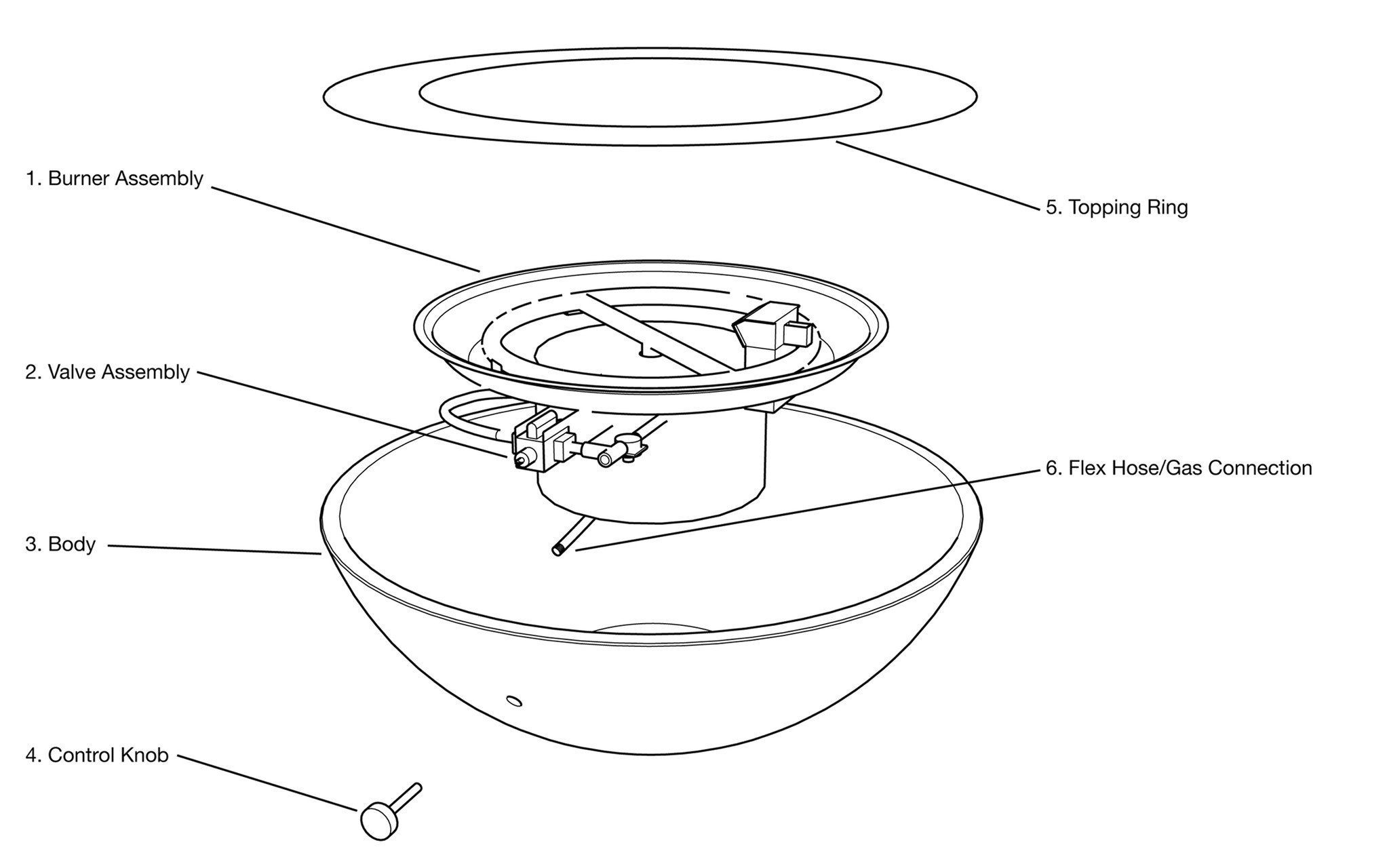 Modern Fire Pit - Miso Concrete Fire Bowl