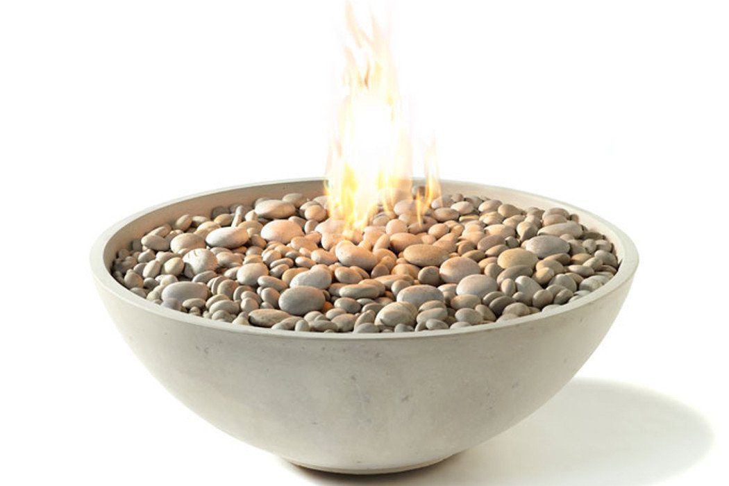 Modern Fire Pit - Miso Concrete Fire Bowl