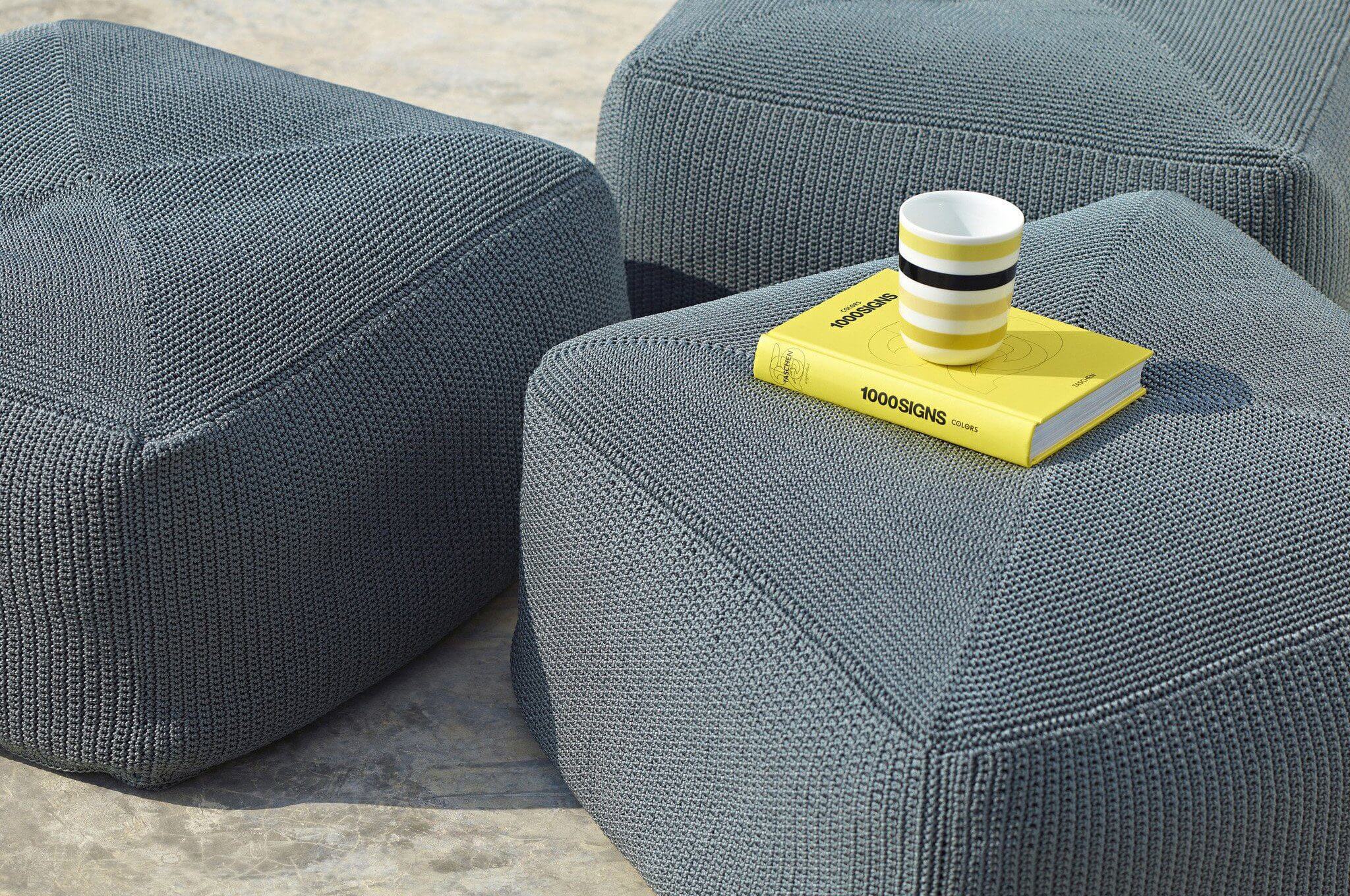 Modern Patio Furniture - Divine Outdoor Footstool/Bean Bag