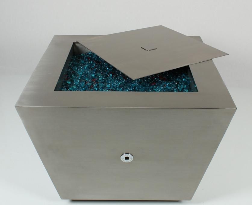 Outdoor Fire Pit - Stainless Steel - 33 Inches