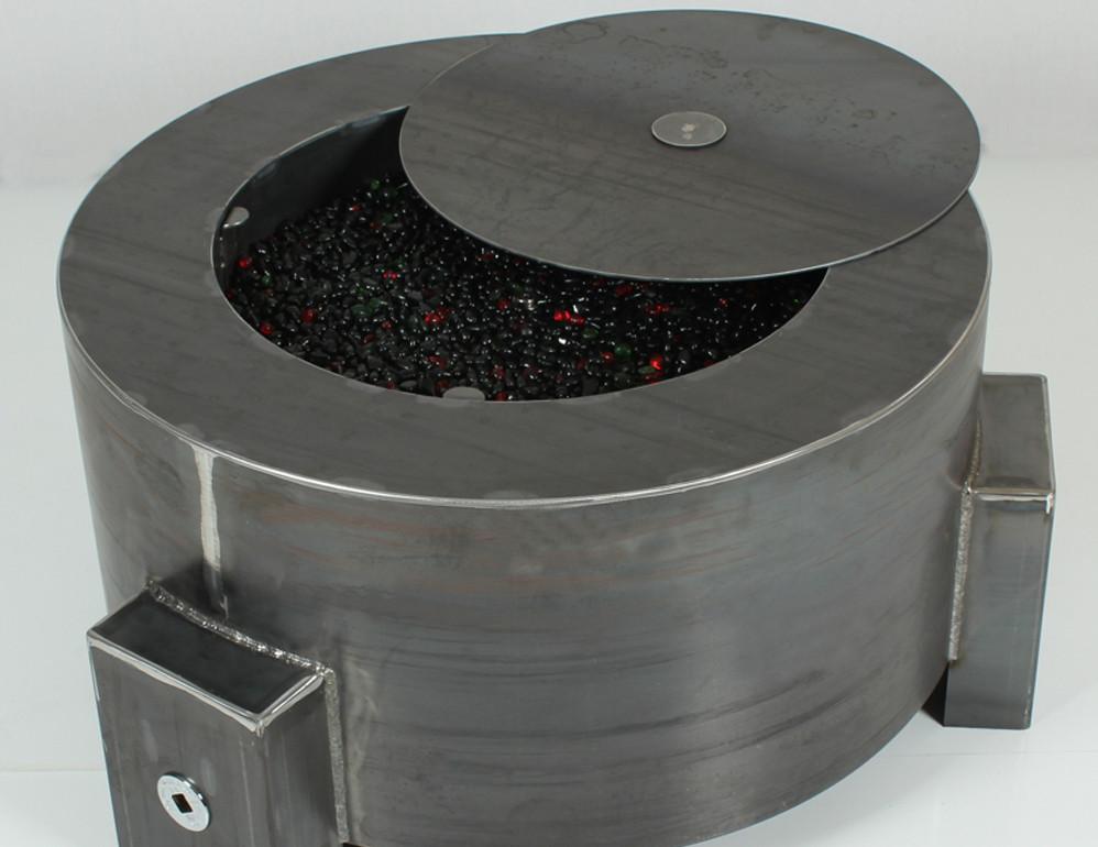 Modern Fire Pit - Steel Round