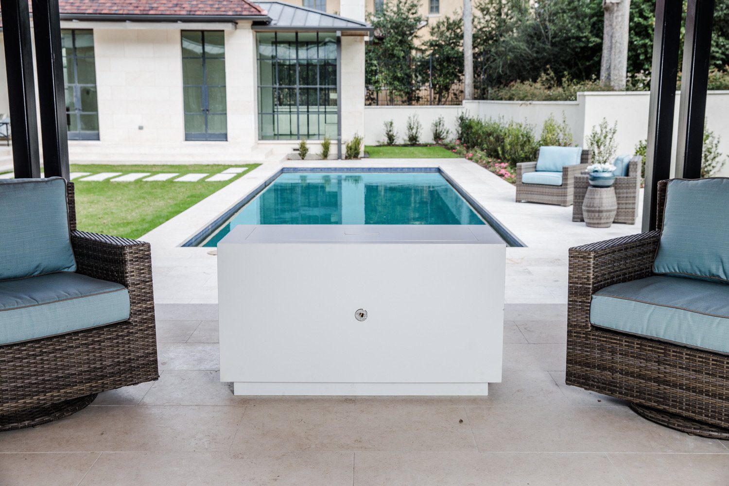 RECTANGULAR HIDDEN TANK FIRE PIT