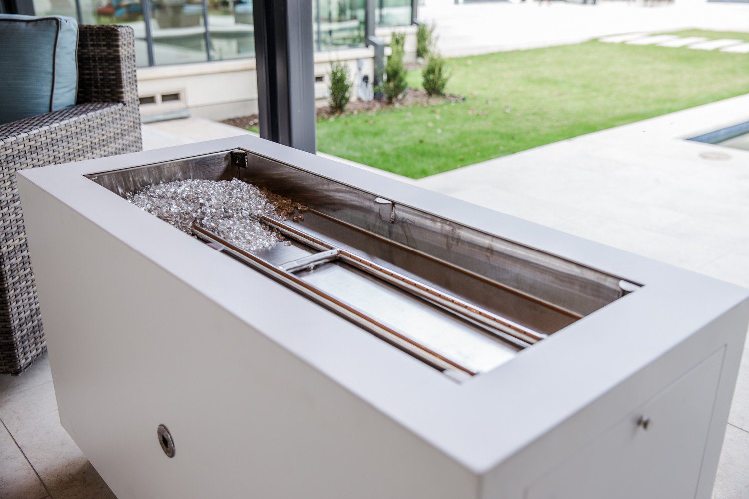 RECTANGULAR HIDDEN TANK FIRE PIT