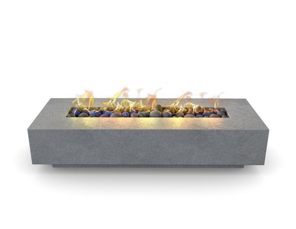 Modern Fire Pit - Pallas - Concrete Linear Fire Pit