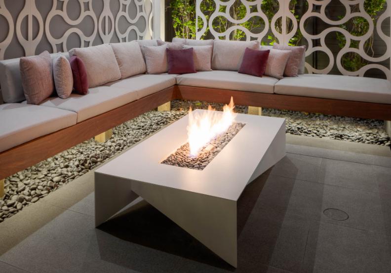 Modern Fire Pit - Fold Steel
