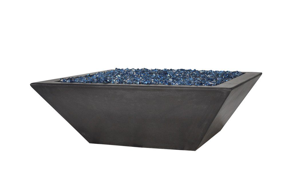 Modern Fire Pit - Zoid Square Fire Table