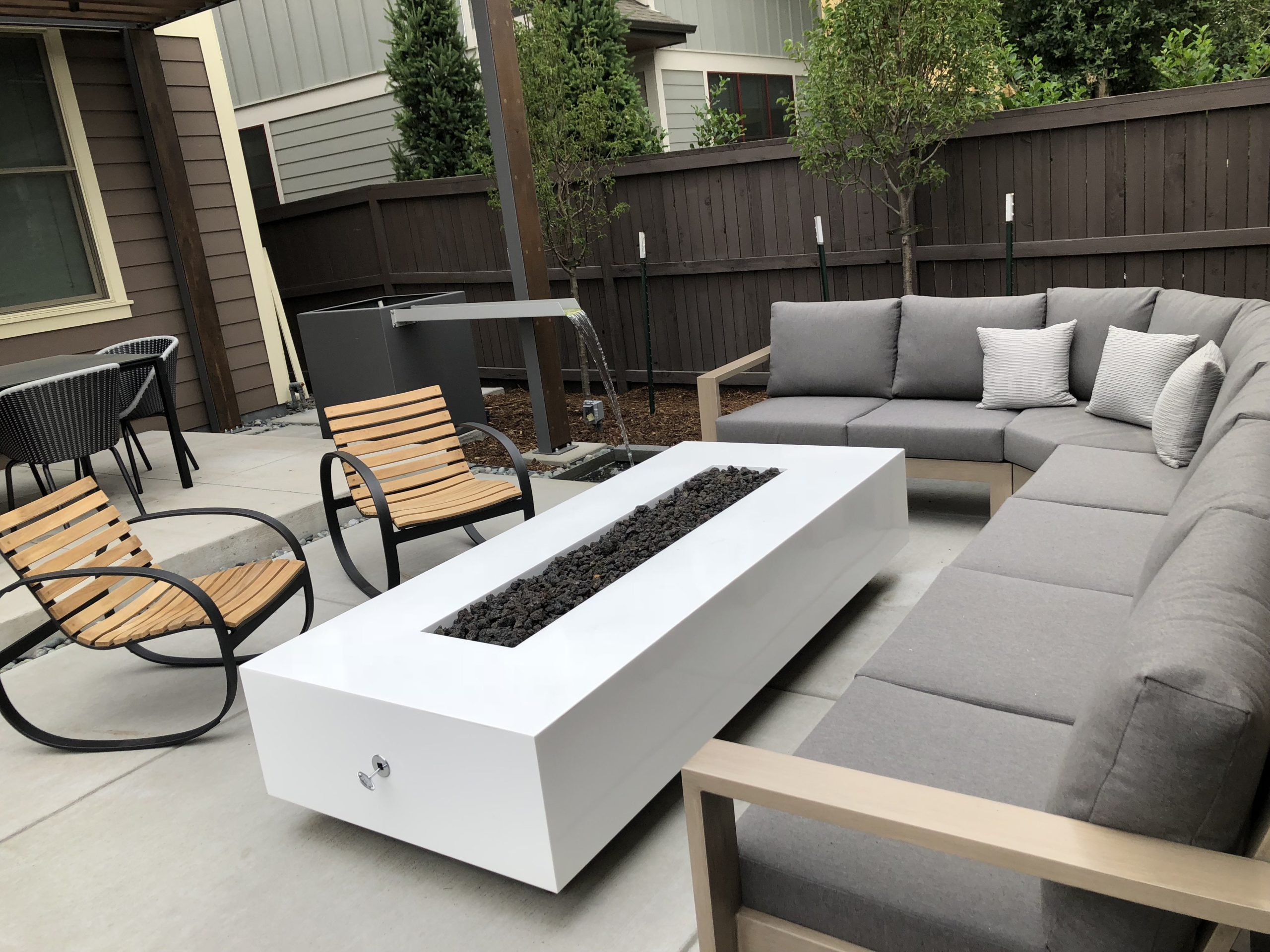 Modern Fire Pit - Rectangular CL Steel