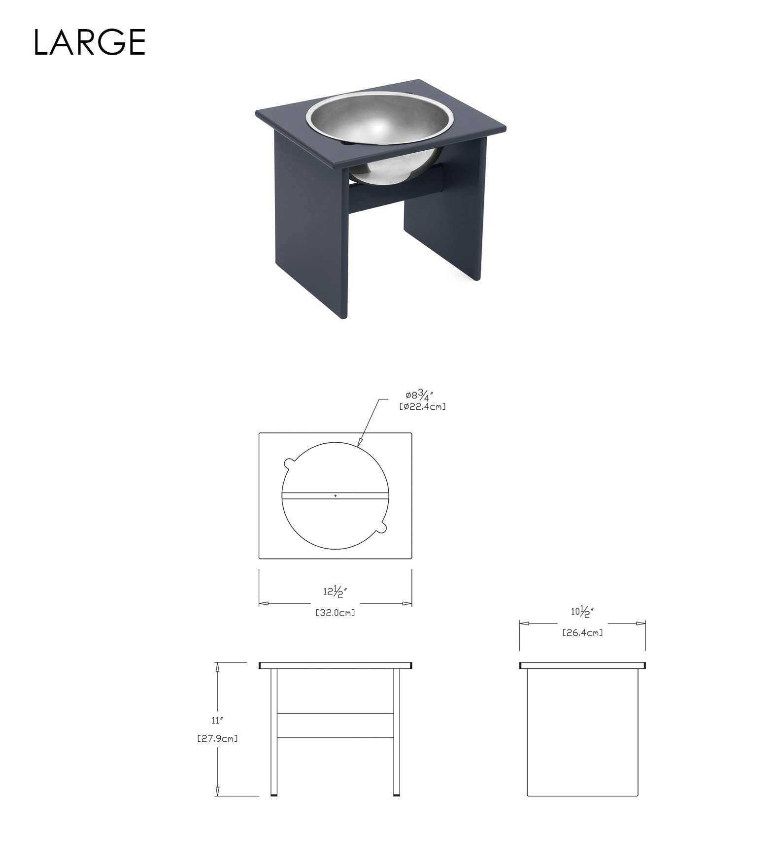 Modern Patio Furniture - Single Dog Bowl