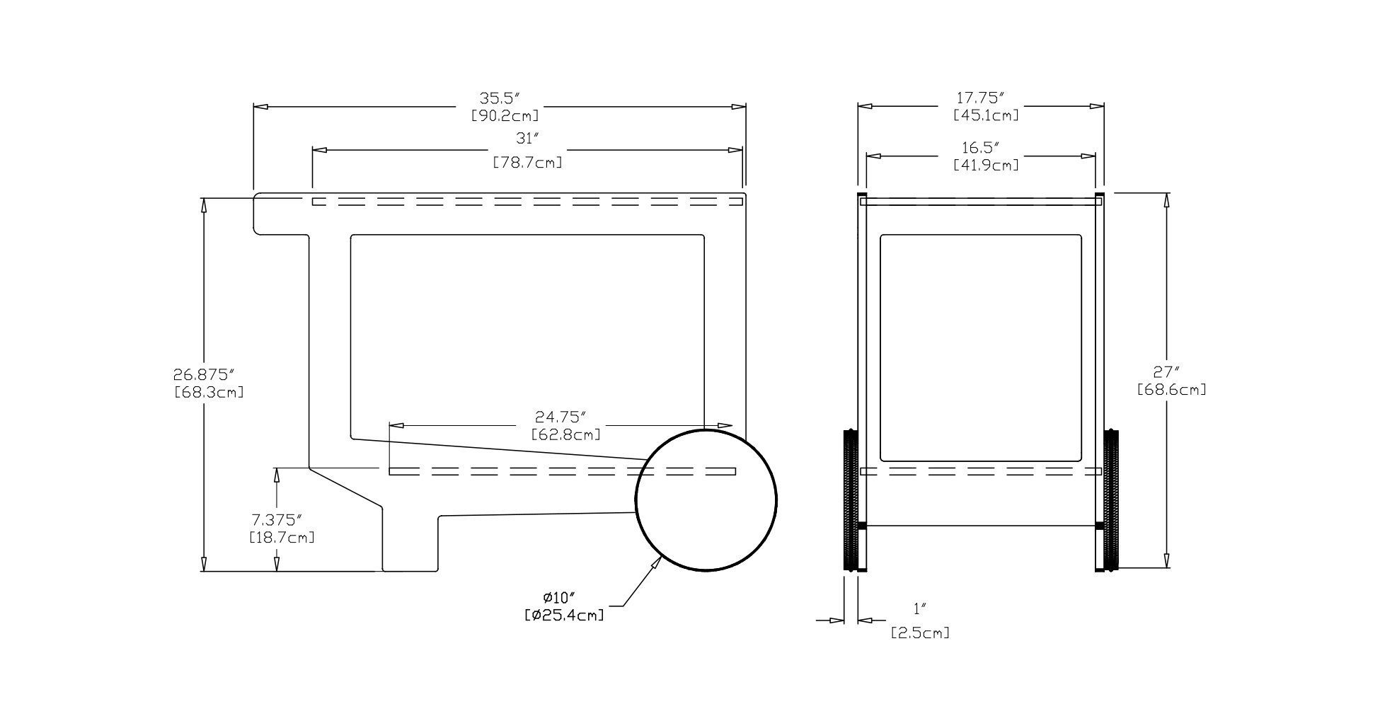 Modern Patio Furniture - Lollygagger Bar Cart