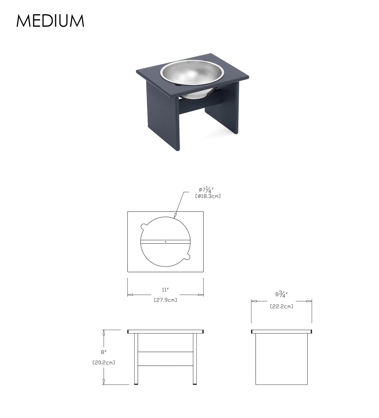 Modern Patio Furniture - Single Dog Bowl