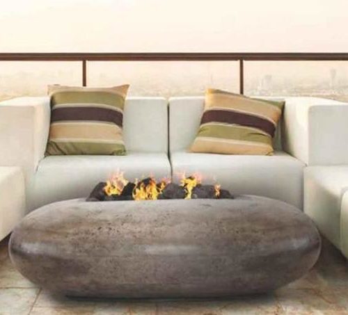 Modern Fire Pit - Pebble