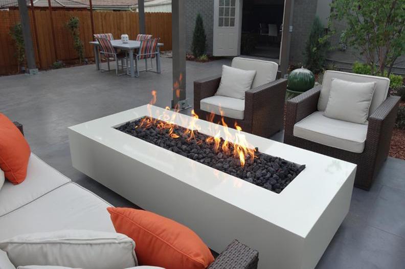 Modern Fire Pit - Rectangular CL Steel