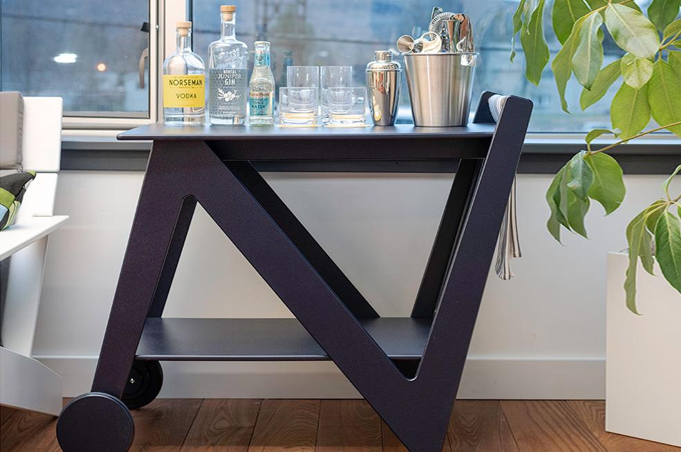 Modern Patio Furniture - Rapson Bar Cart