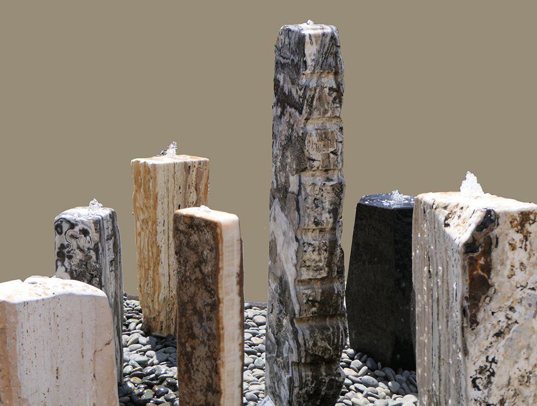 Modern Fountain - Column Stone