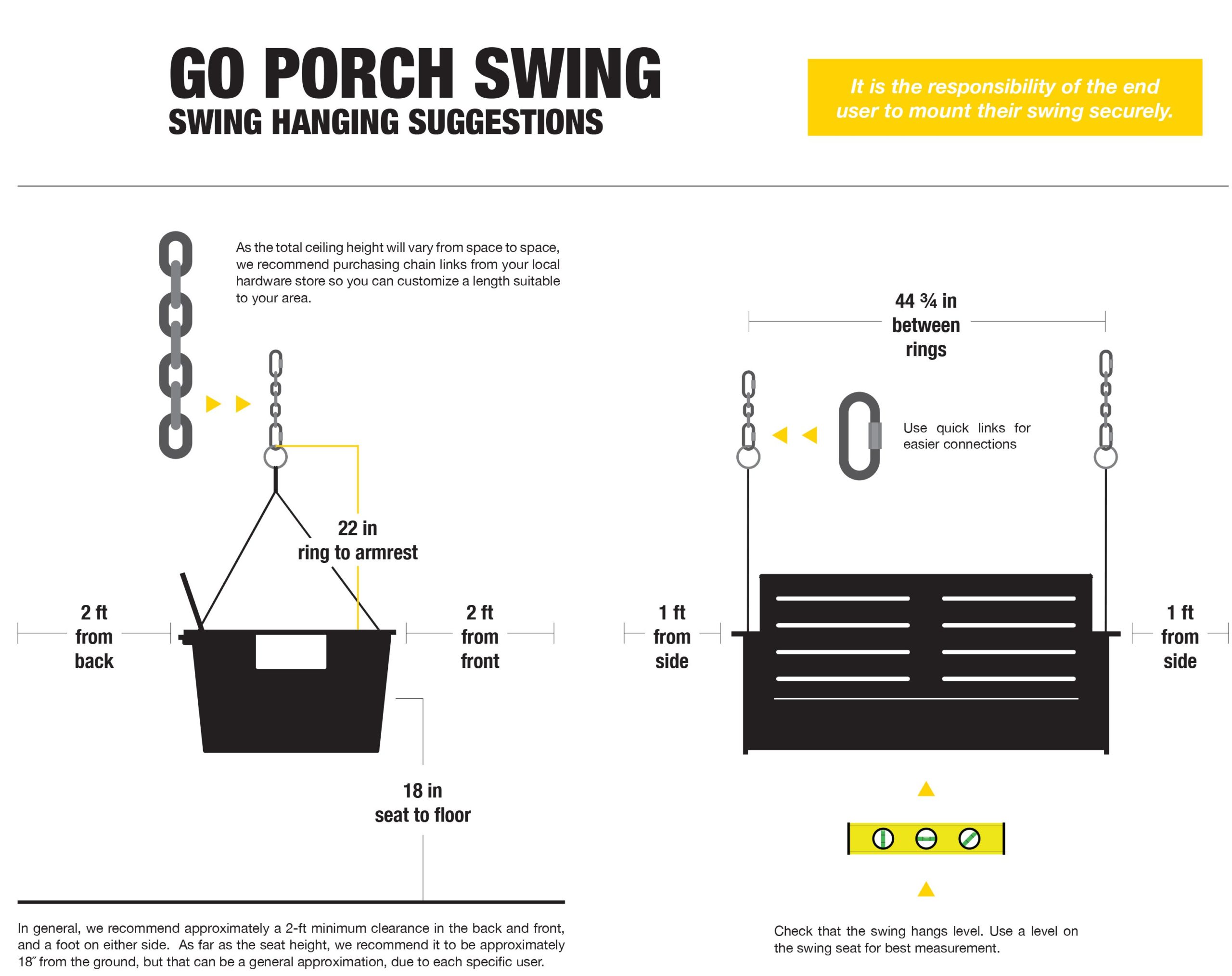 Modern Patio Furniture - Go Porch Swing