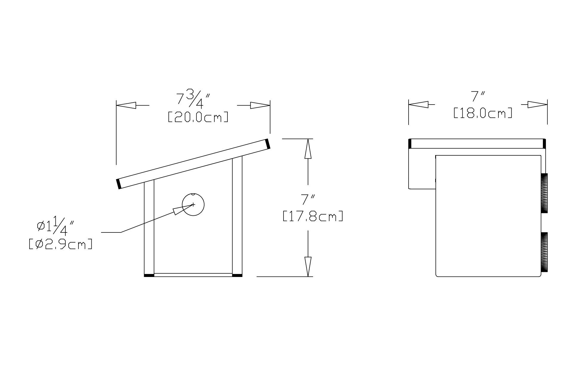 Modern Patio Furniture - Pitch Modern Bird House
