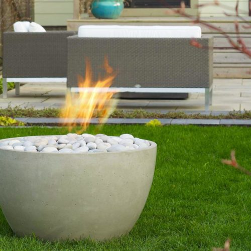 Modern Fire Pit - Soba Concrete Fire Bowl