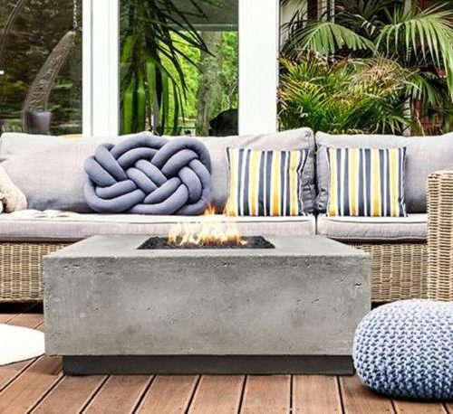 Modern Fire Pit - Tavola - Square Fire Pit