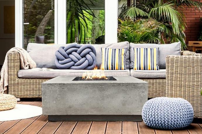 Modern Fire Pit - Tavola - Square Fire Pit