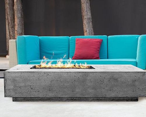 Modern Fire Pit - Tavola - Oblong Fire Pit