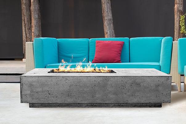 Modern Fire Pit - Tavola - Oblong Fire Pit