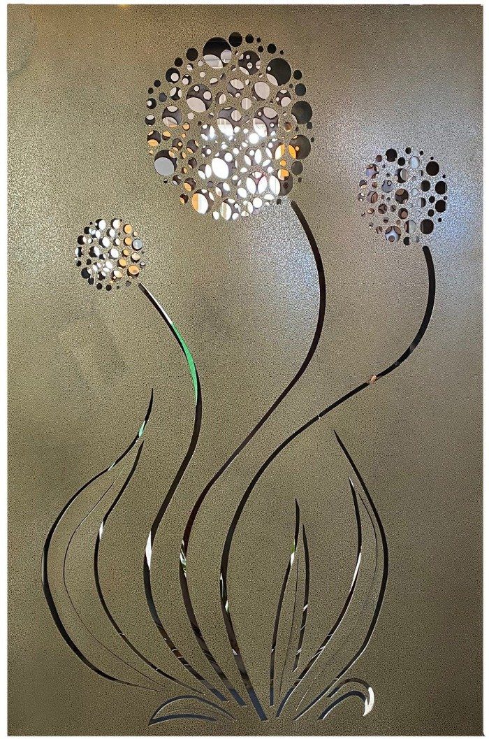 ALLIUM STEEL OUTDOOR WALL ART