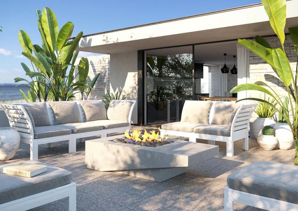 Modern Fire Pit - Atlas - Cantilever Concrete