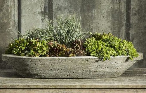 BARCA CAST STONE PLANTER