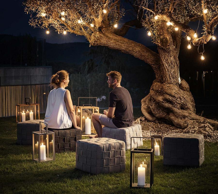 cube outdoor seating area