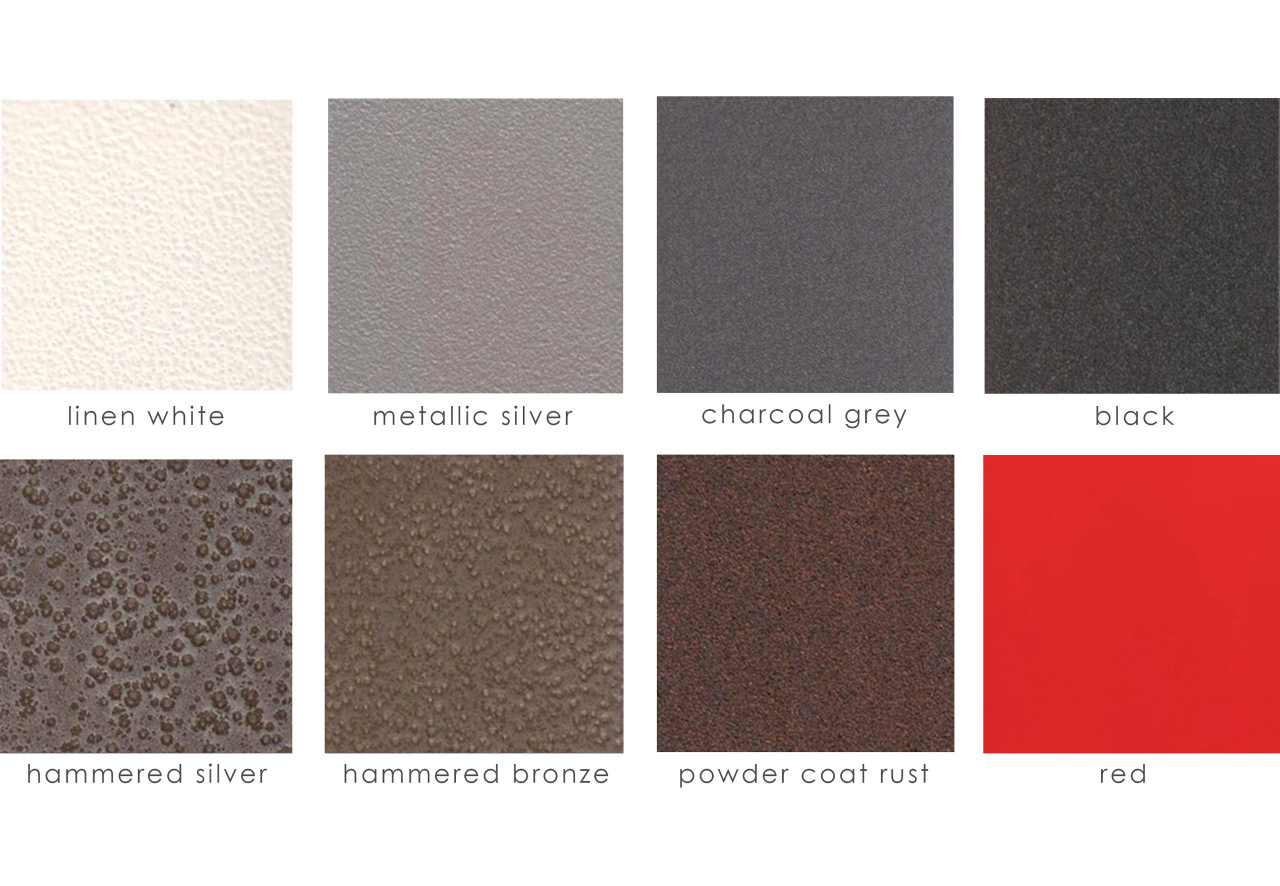 powder coating colors