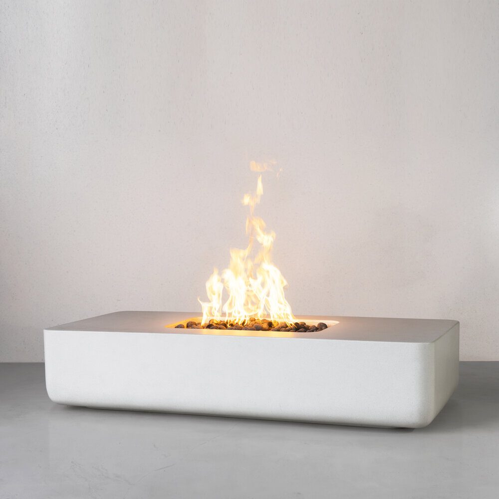 outdoor fire pit and table