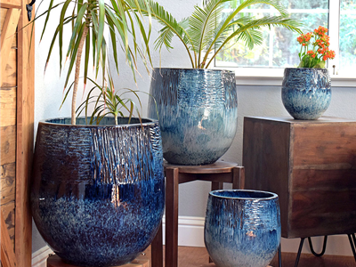 blue planters