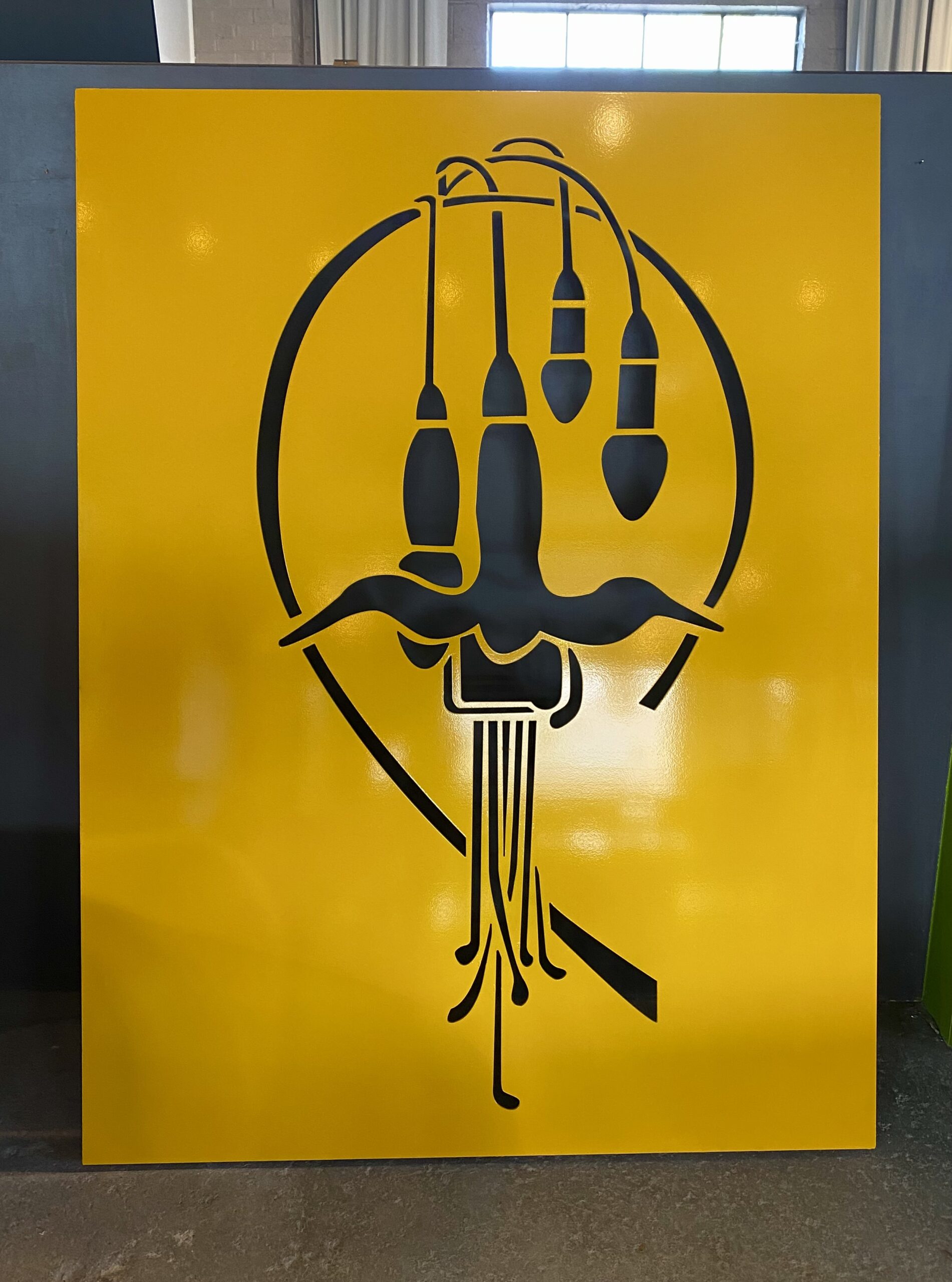 Fuschia Floral Outdoor Wall Art - Image 2